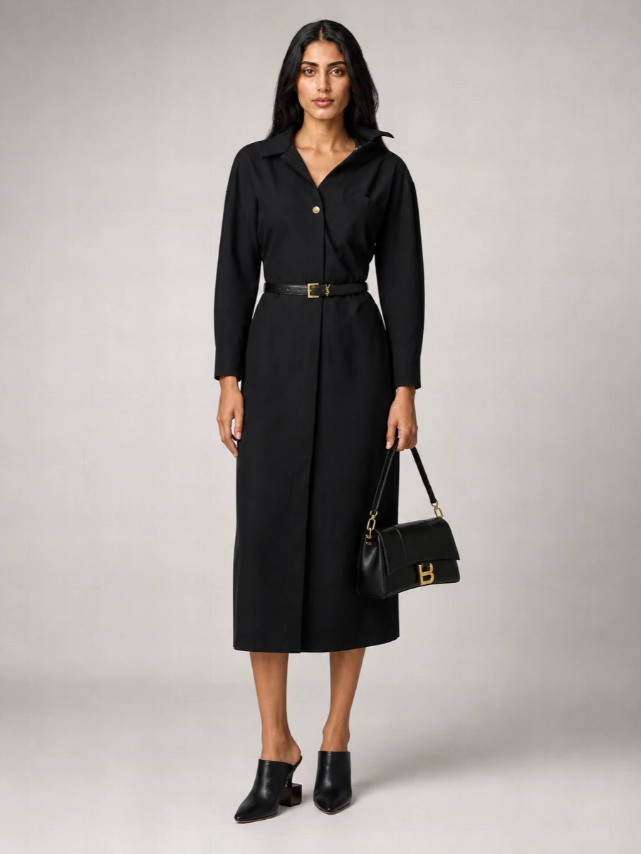 Jacquemus Cotton Shirt Midi Dress