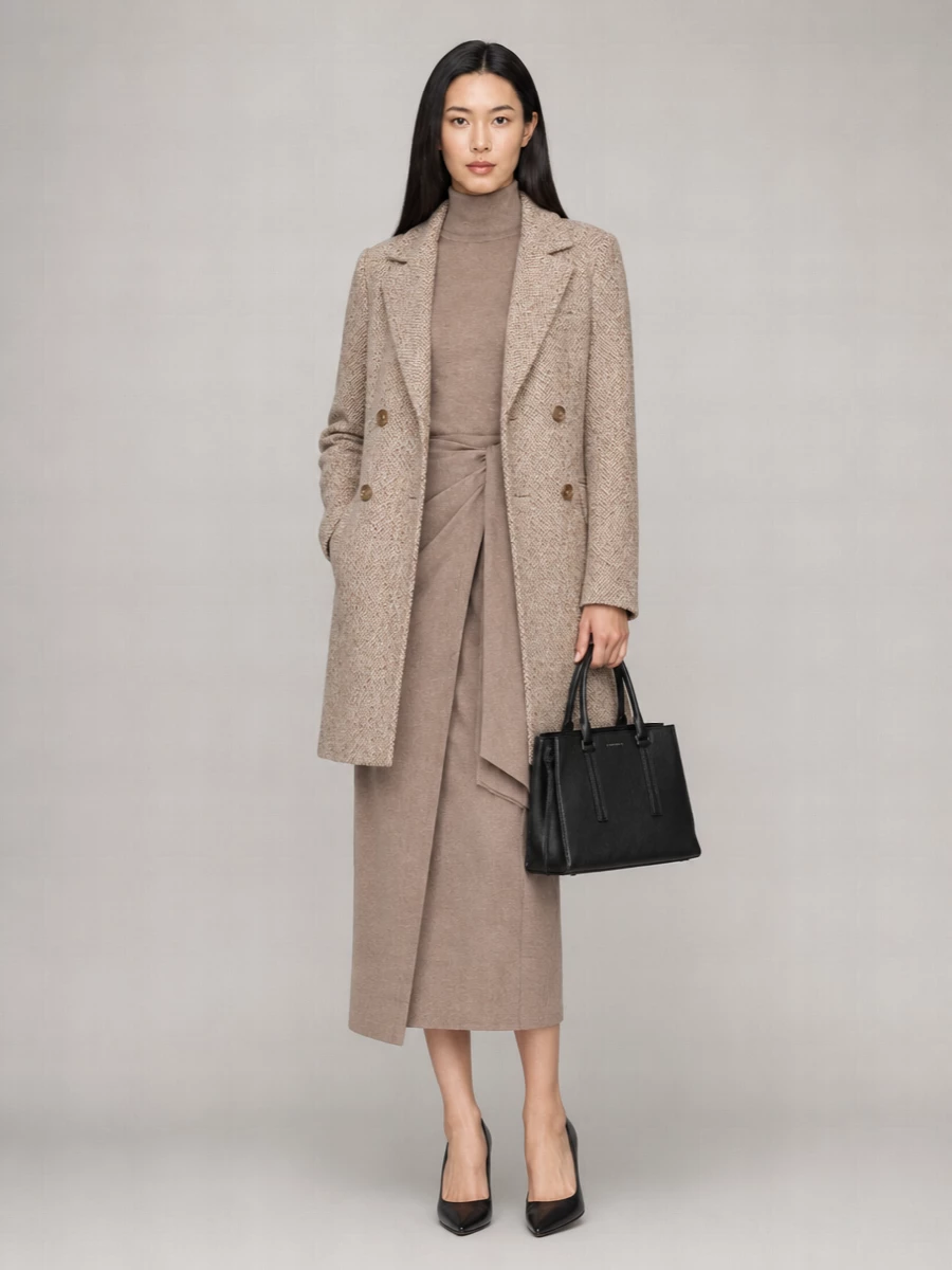 Calvin Klein Double Breasted Coat