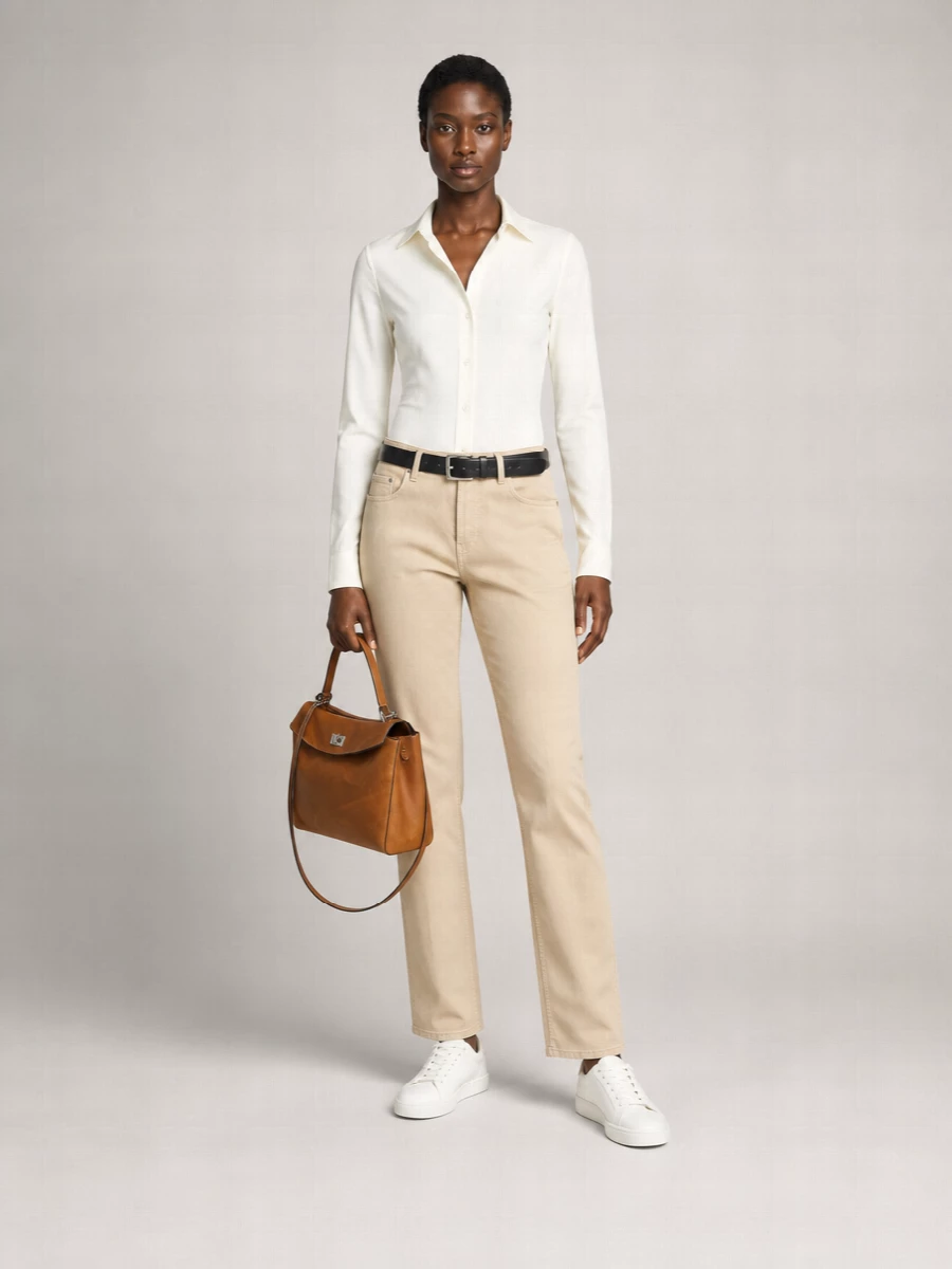 Burberry Denim Straight-Leg Trousers