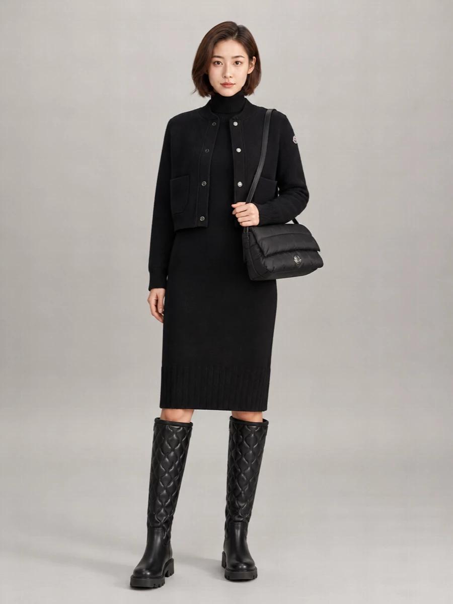 Moncler Cashmere Wool Puffer Jacket