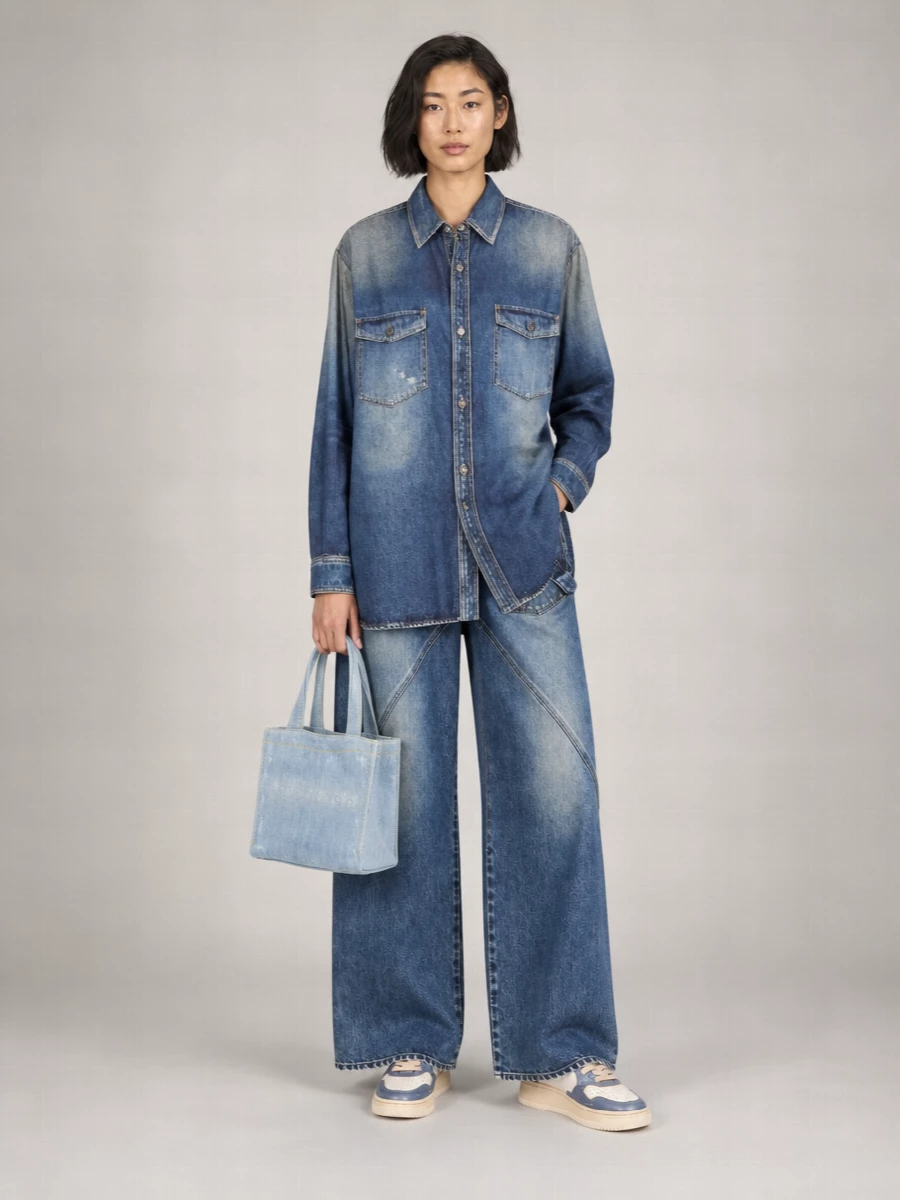 Acne Studios Denim Mini Tote Bag