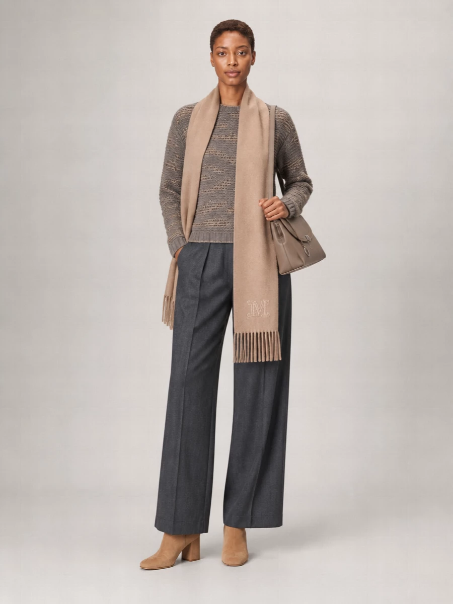 Fabiana Filippi Wool Cashmere Sequin Chunky-Knit Crew-Neck Sweater