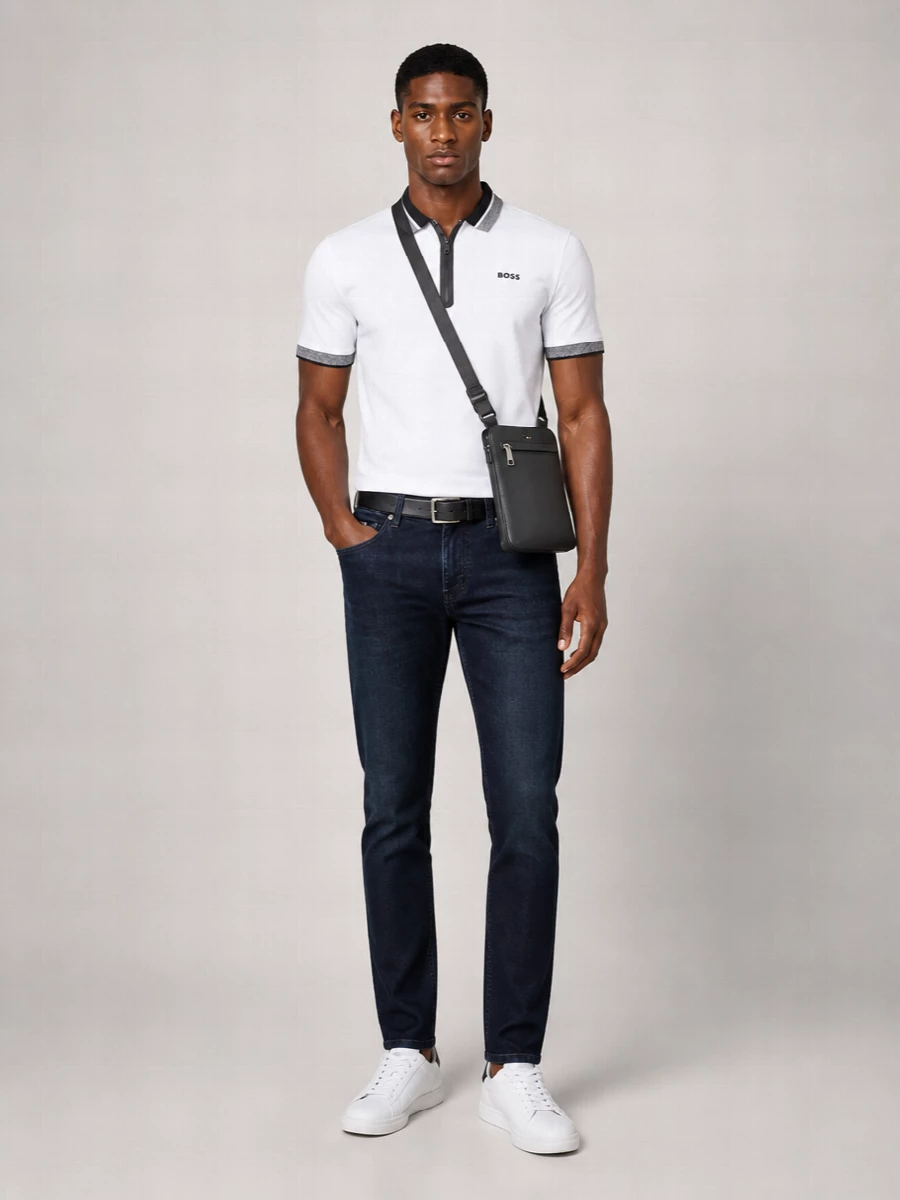 Boss Cotton Short-Sleeve Polo Shirt