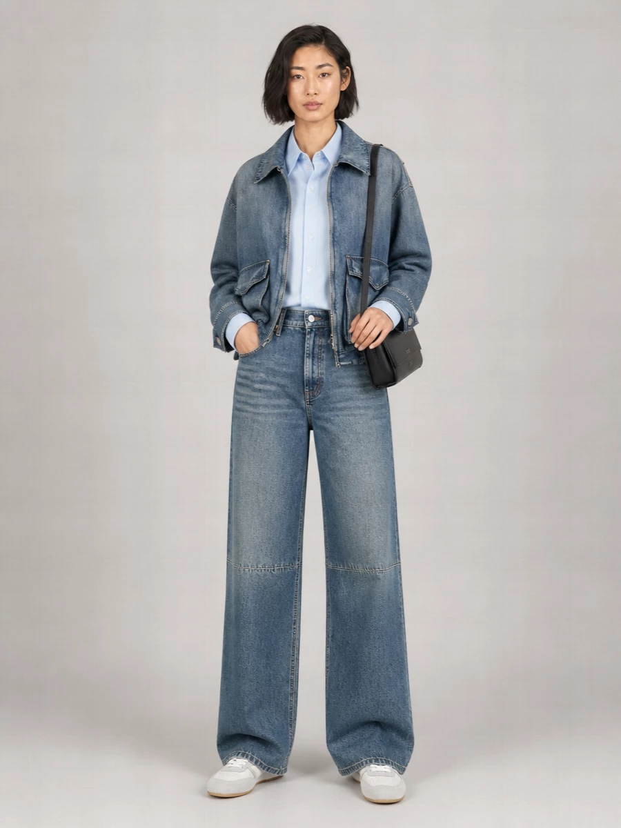 Mm6 Maison Margiela Cotton Zip-Up Bomber Jacket
