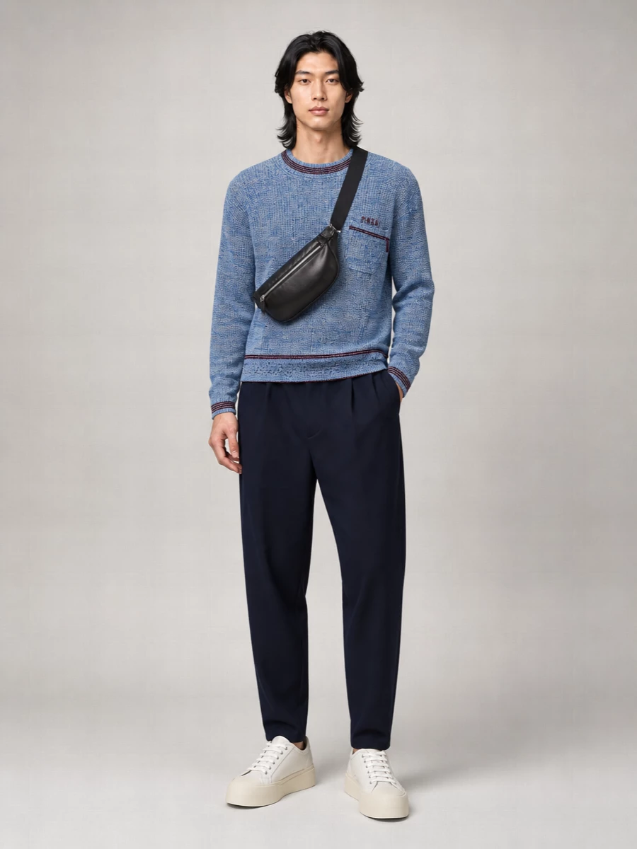 Marni Ribbed Cotton Crew-Neck Sweater