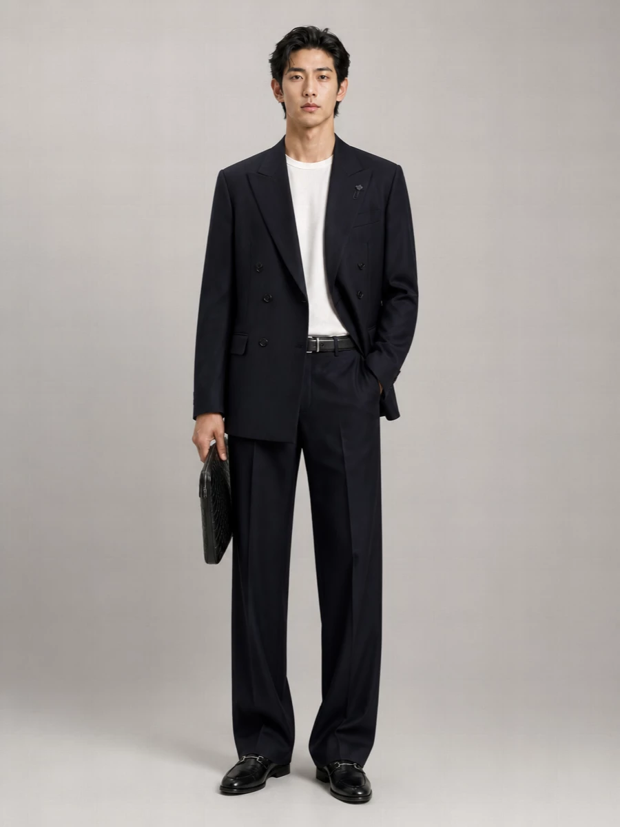 Lardini Wool Suit Jacket