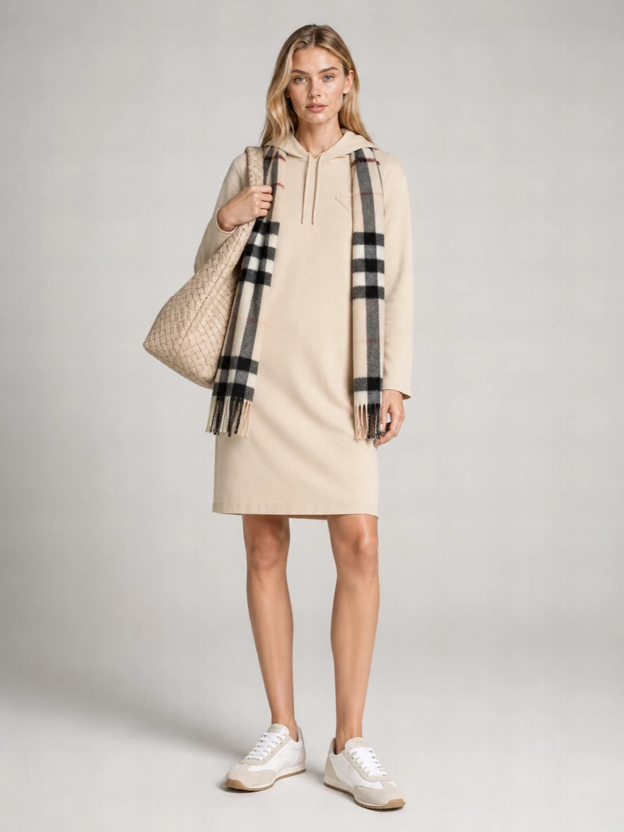 Prada Stretch Cotton Midi Dress
