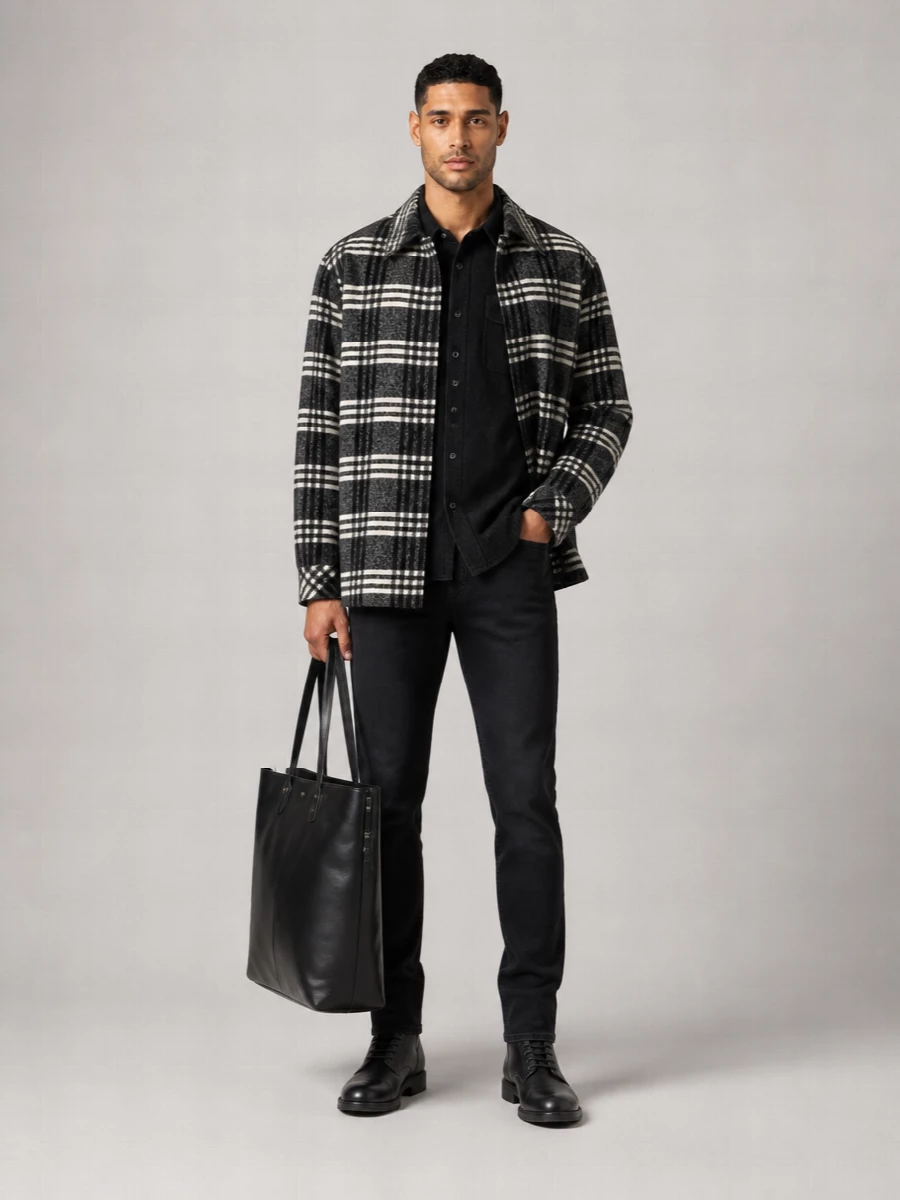 Dolce&Gabbana Embroidered Wool Blend Shirt Jacket