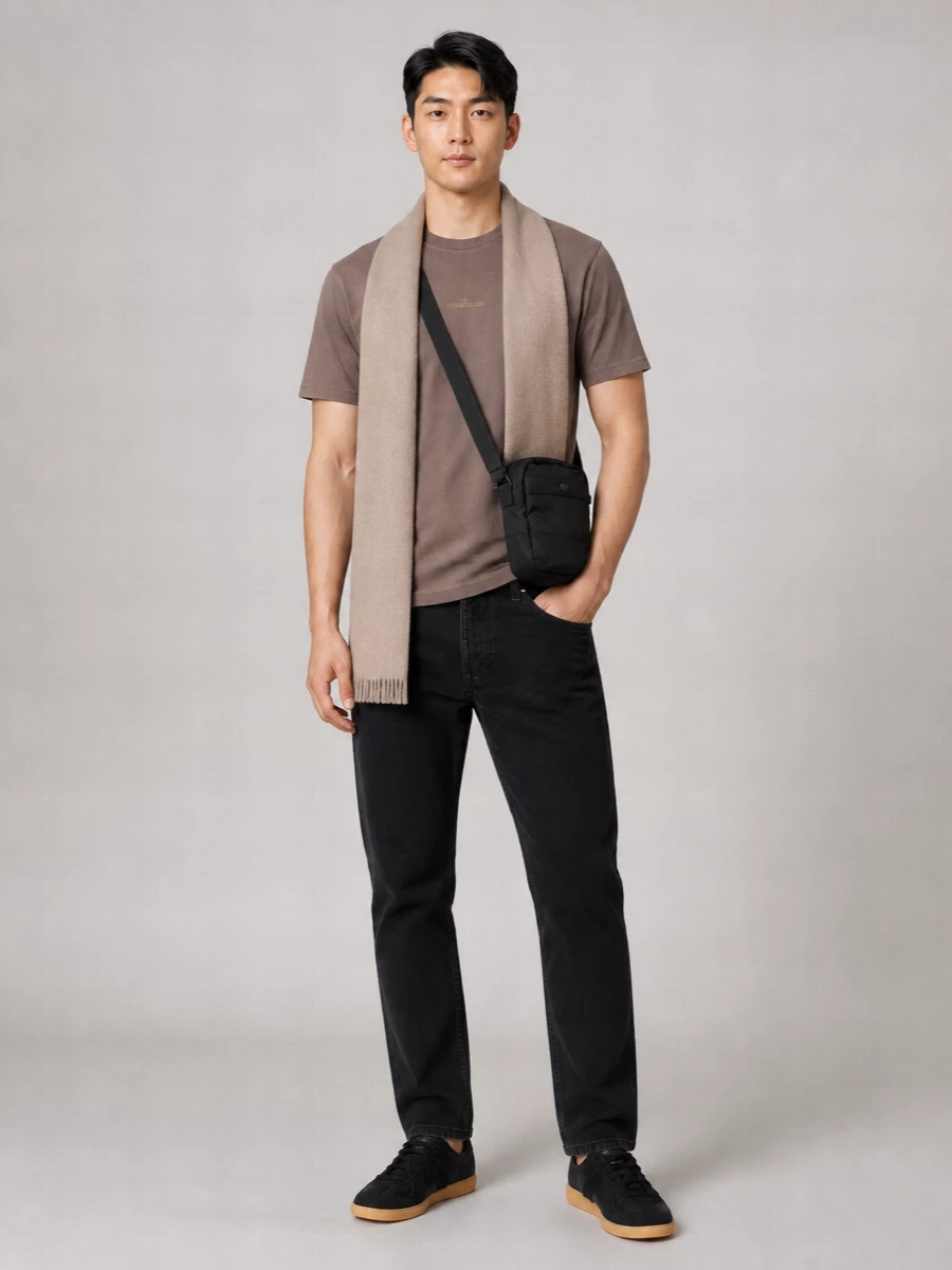 Stone Island Cotton Desert Print Regular-Fit T-Shirt