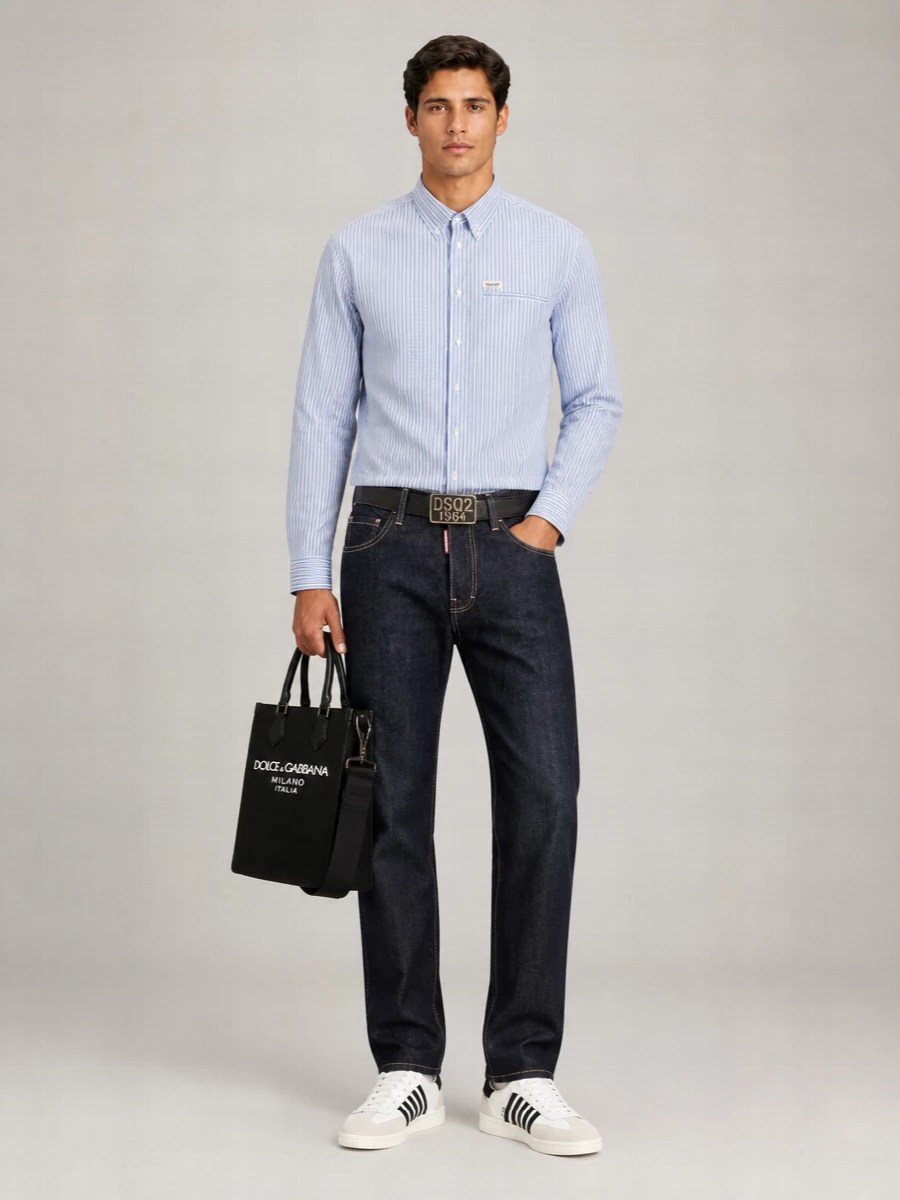 Dsquared2 Cotton Straight-Leg Trousers
