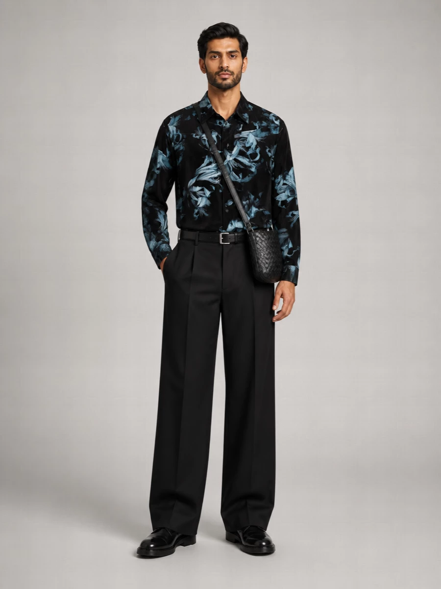 Dries Van Noten Wool Tailored Trousers