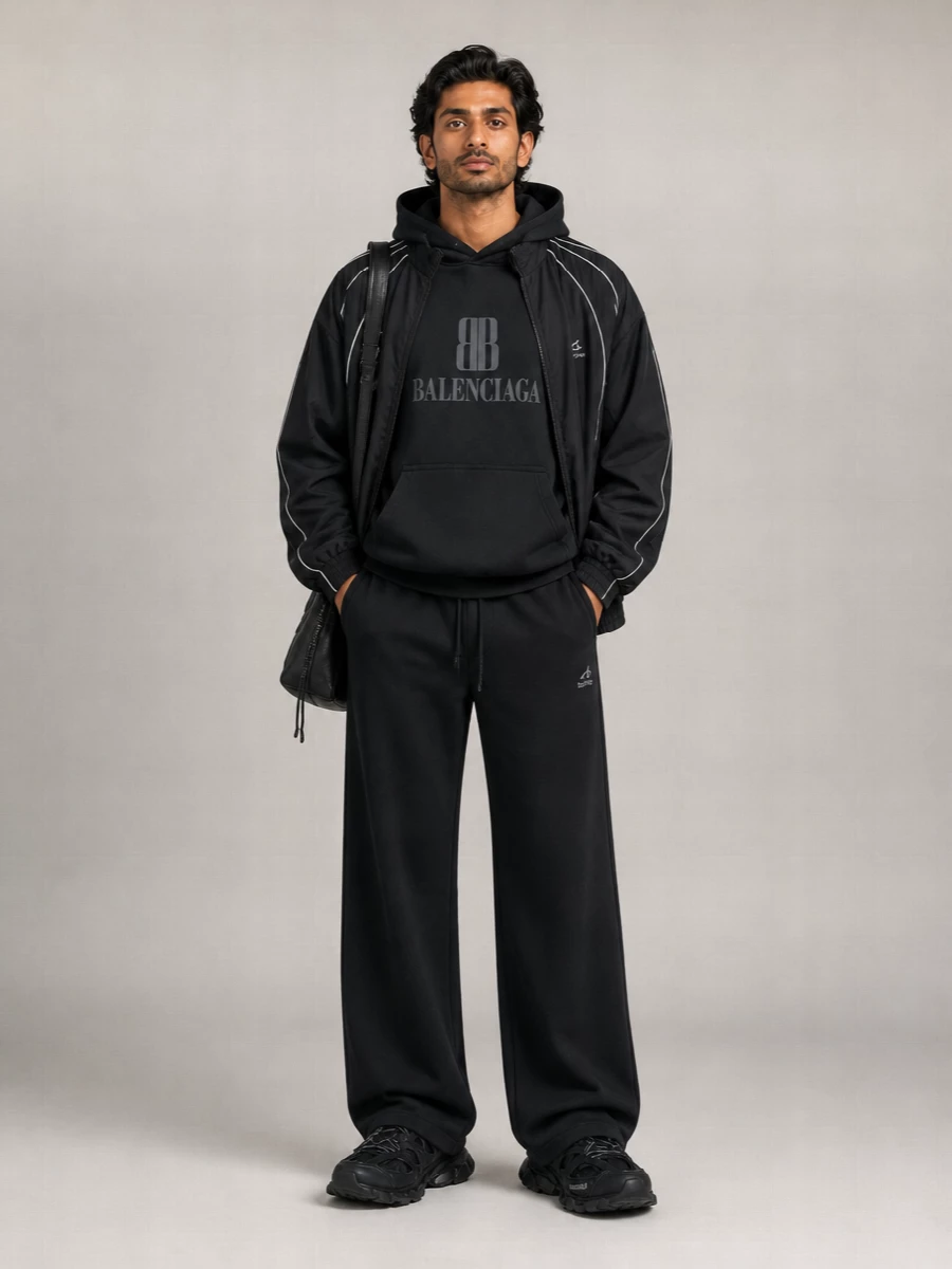 Balenciaga High-Collar Lightweight Jacket