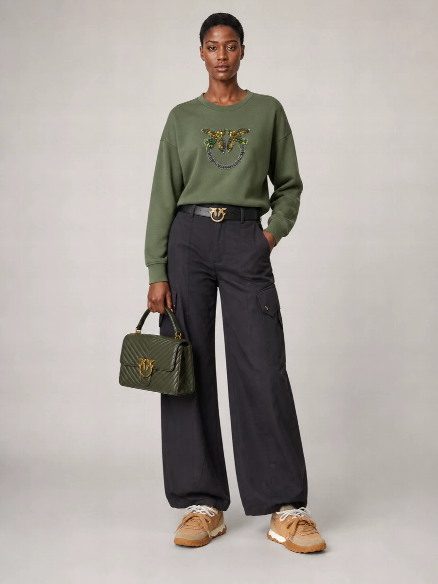 Pinko Love Bag Puff Leather Shoulder Bag