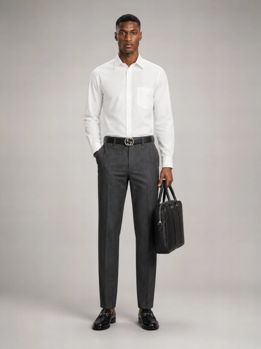 Gucci Calfskin Leather Loafers
