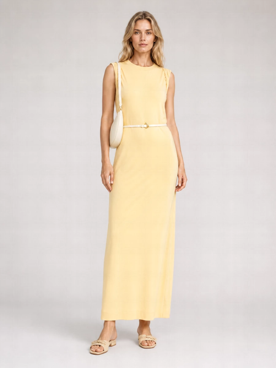 Dries Van Noten Cotton Sleeveless Maxi Dress