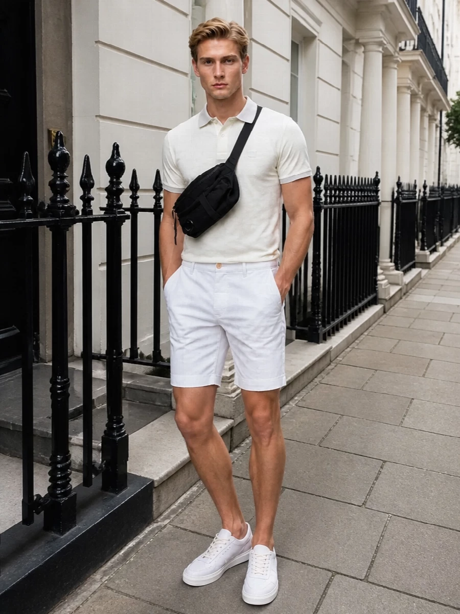 Cp company polo polo chino shorts hogan sneakers
