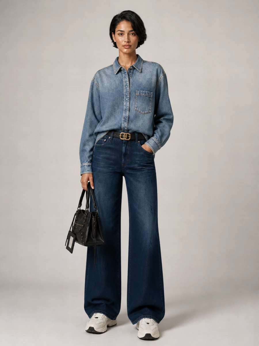 Balenciaga Le City Leather Shoulder Bag