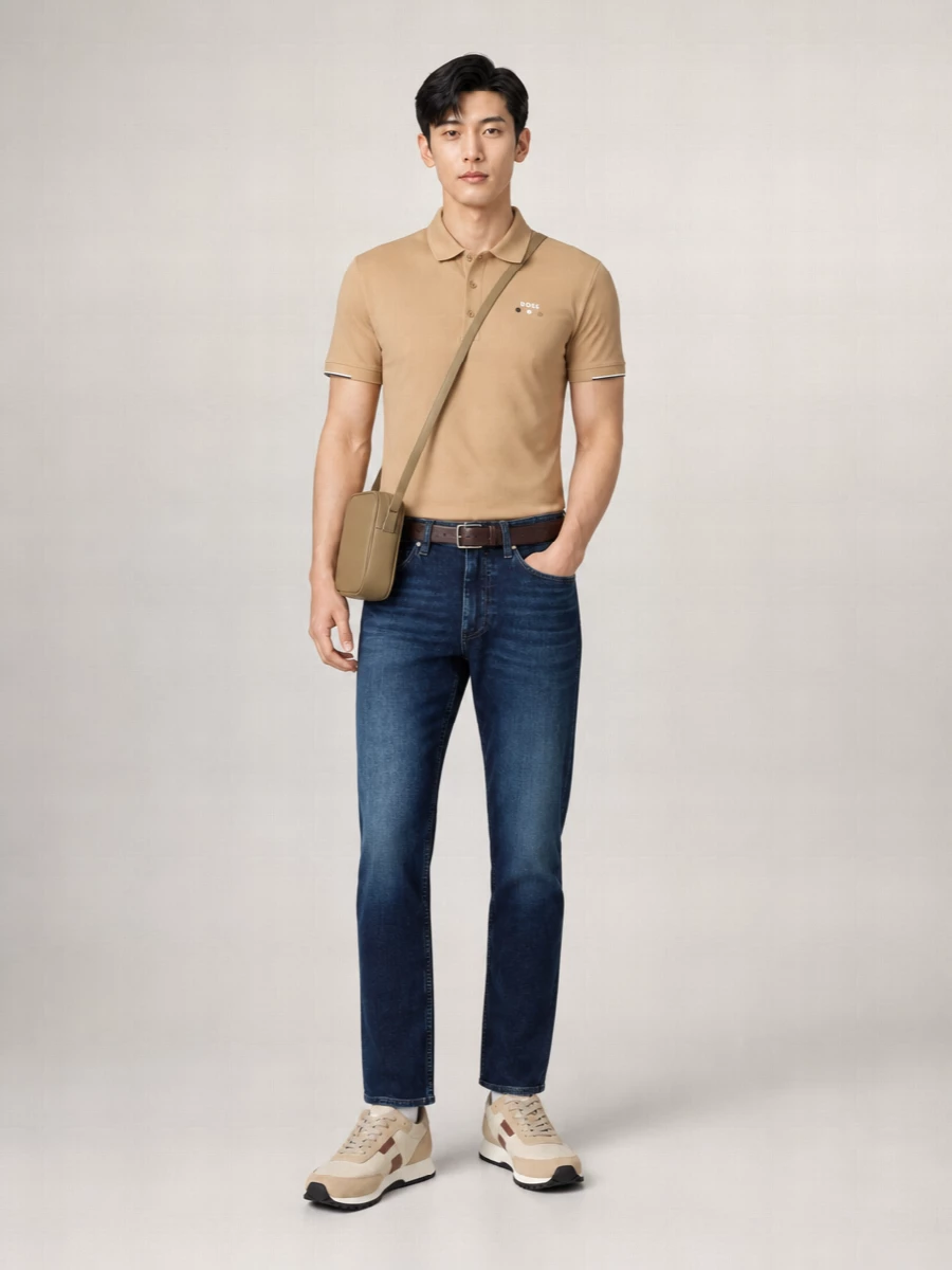 Boss Cotton Piqué Regular-Fit Polo Shirt