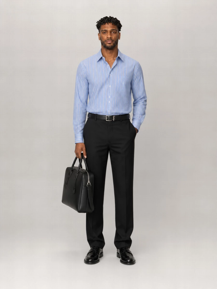 Saint Laurent Patterned Cotton Shirt