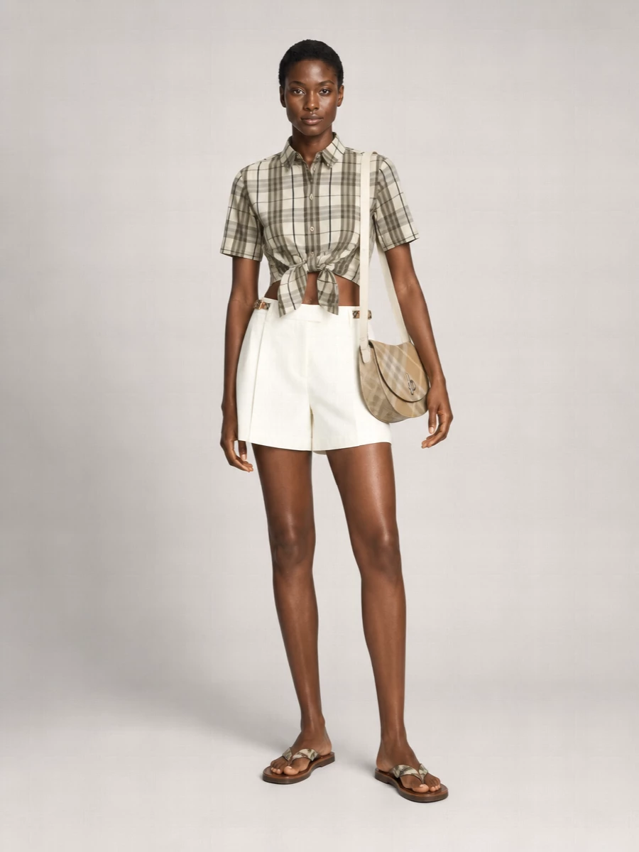 Burberry Cropped Shirt