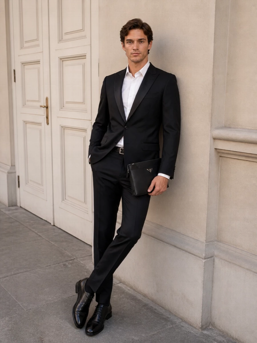 Dolcegabbana tuxedo prada black derby shoes