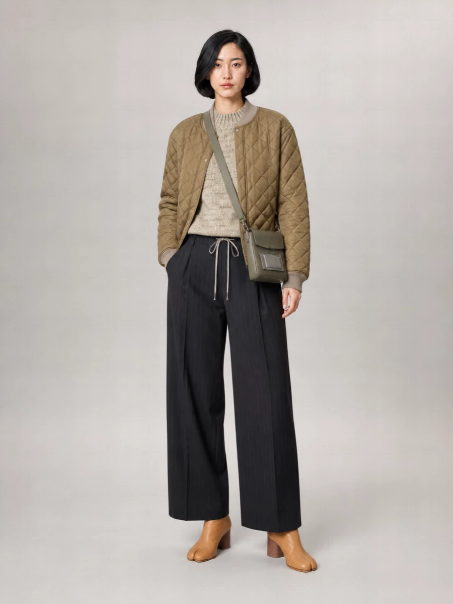 Maison Margiela Nylon Quilted Bomber Jacket