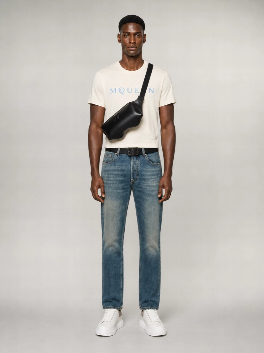 Alexander Mcqueen Leather Oversized Low-Top Sneakers