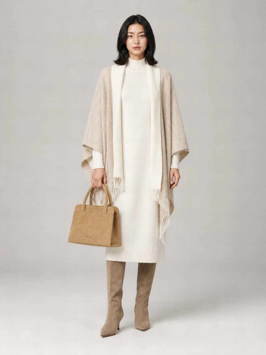 Fabiana Filippi Wool Blend Cape