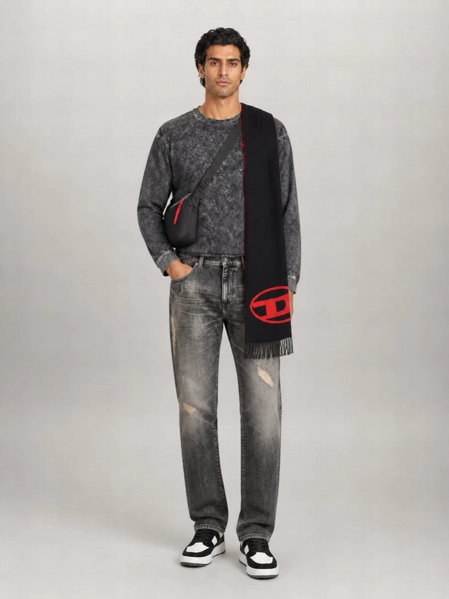Diesel Virgin Wool Scarf