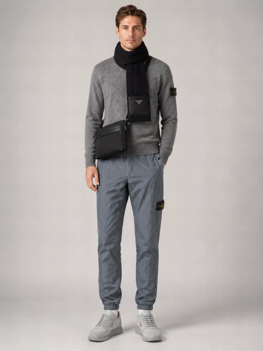 Stone Island Alpaca Wool Regular-Fit Crew-Neck Jumper