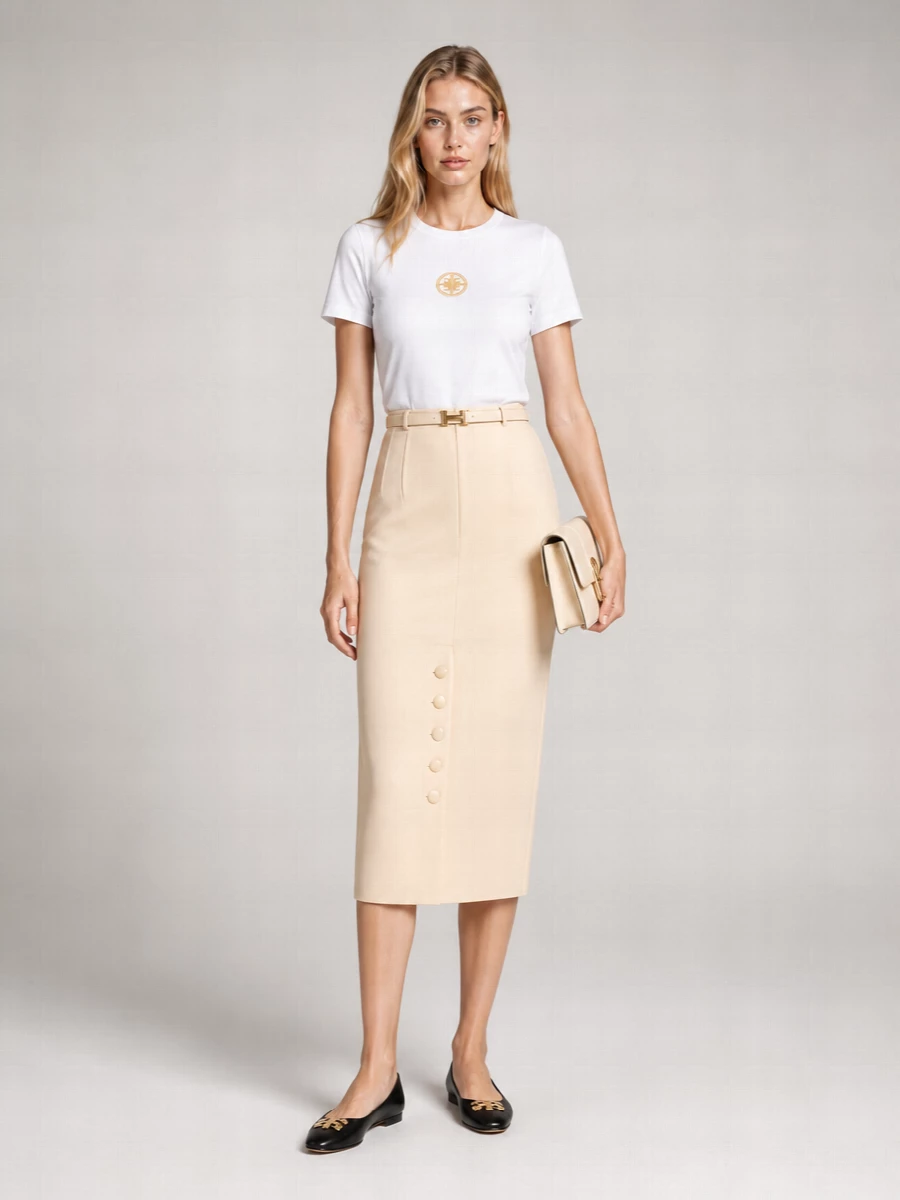 Tory Burch Leather Ballerina Shoes