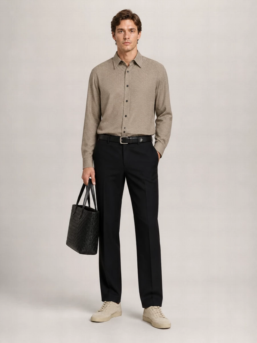 Balmain Jacquard Monogram Shirt