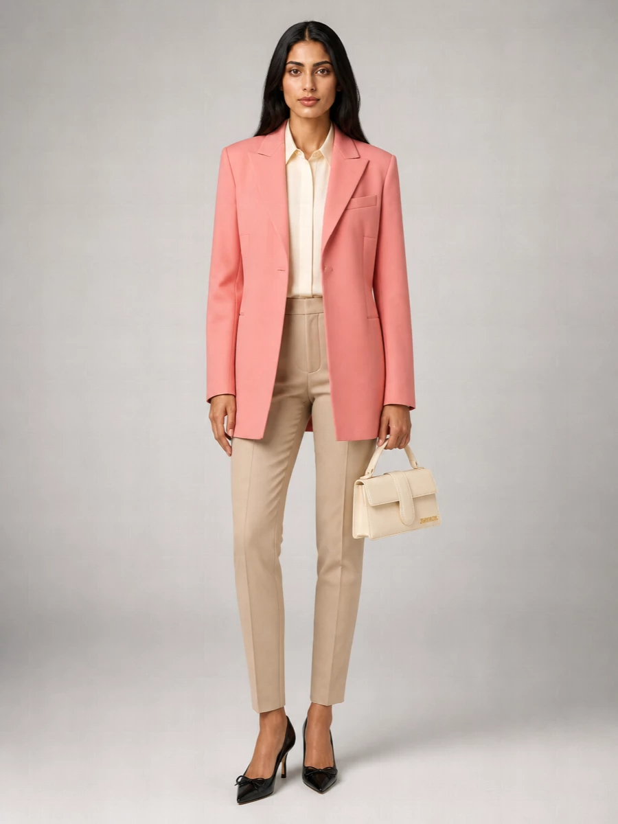 Sportmax Virgin Wool Straight Blazer