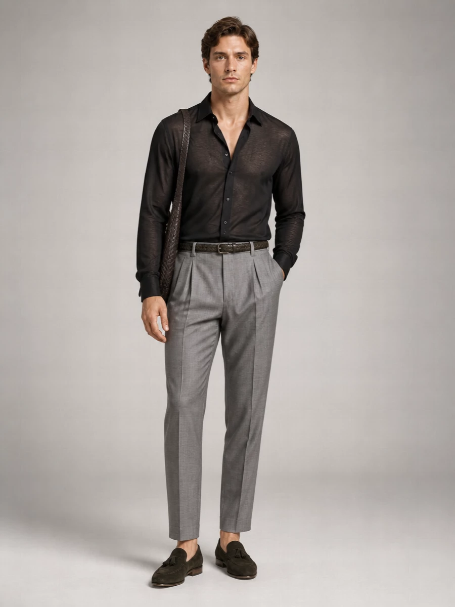 Brunello Cucinelli Woven Leather Belt