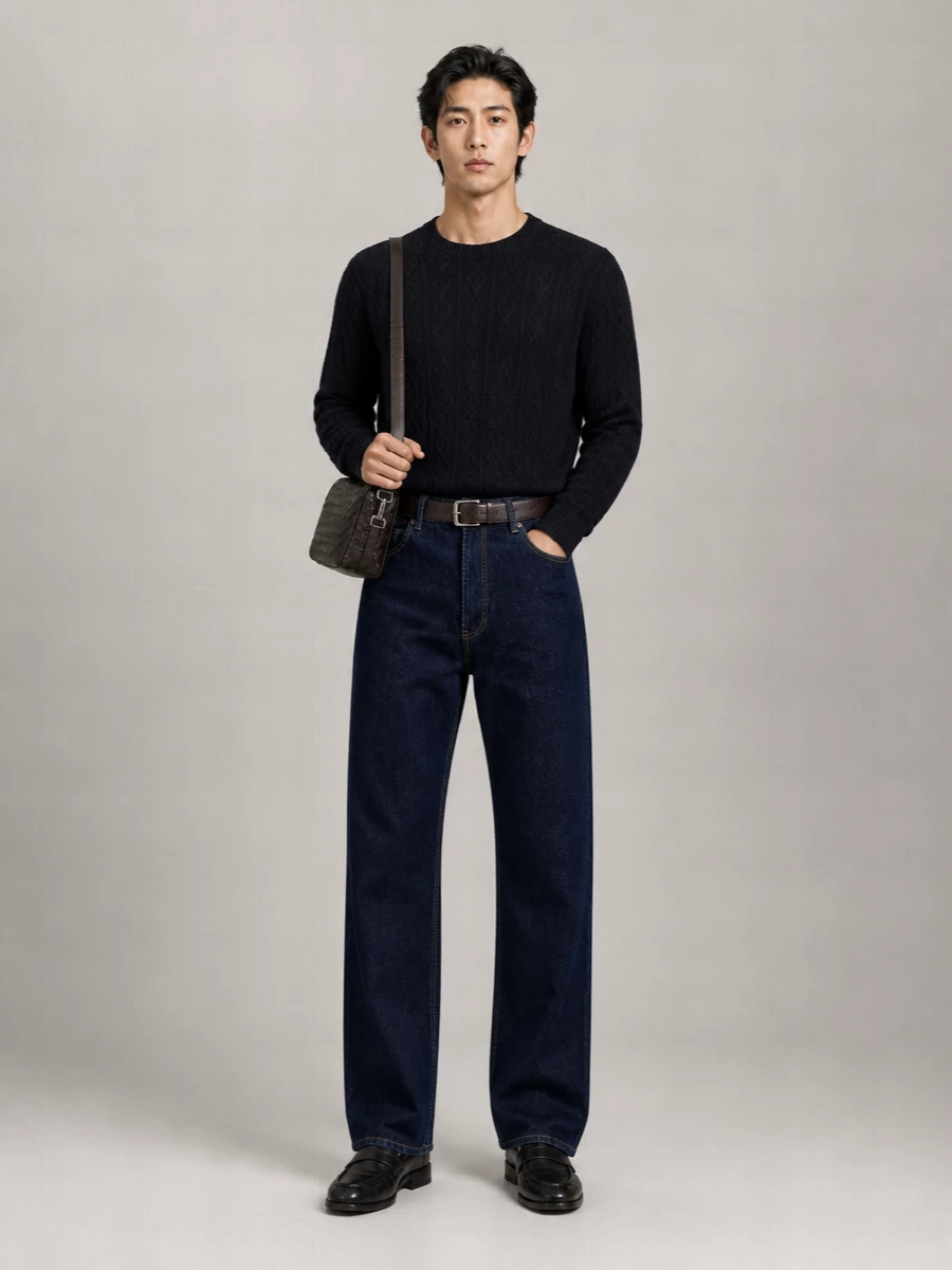The Row Denim Straight-Leg Jeans