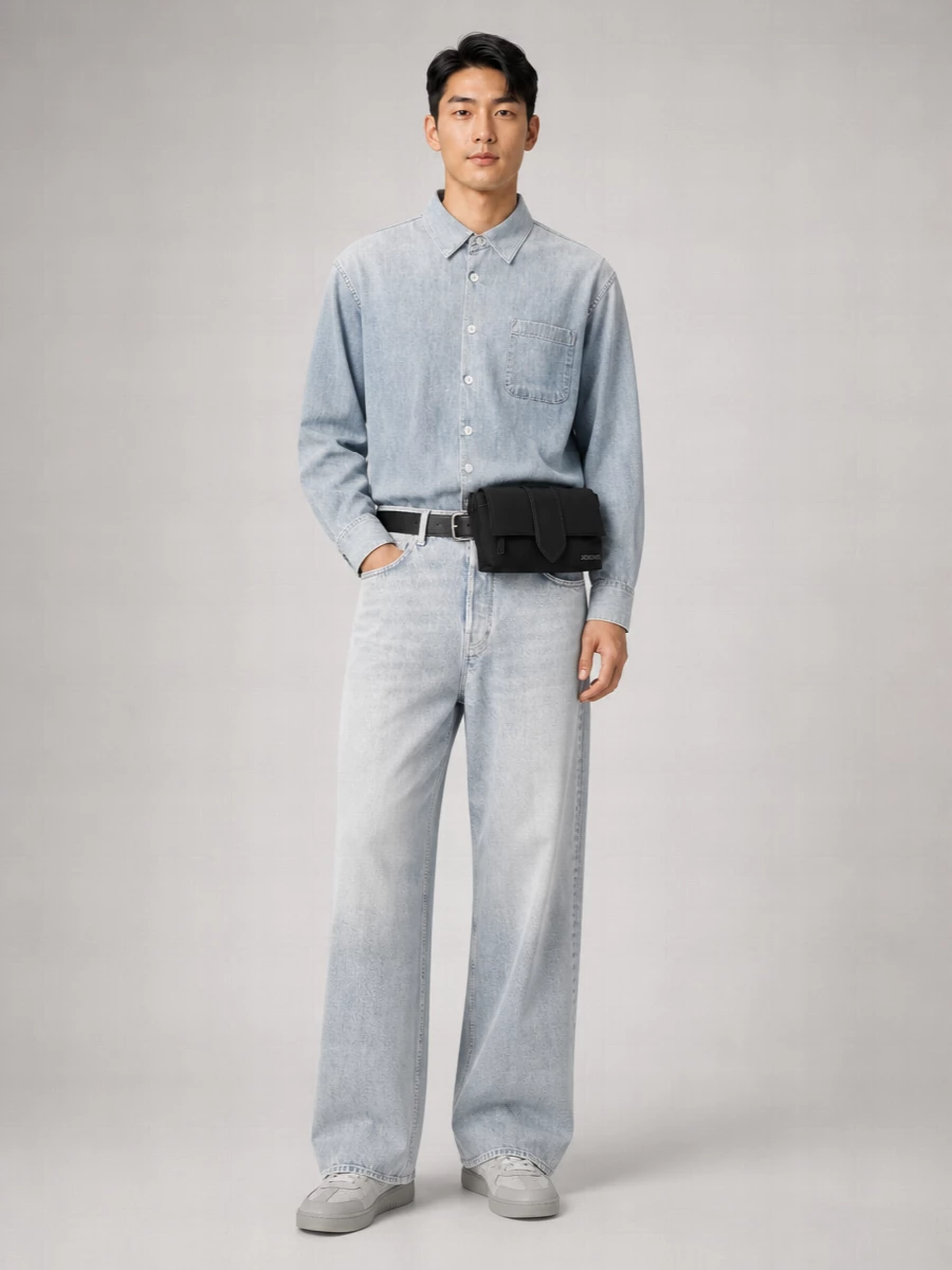 Haikure Bethany Ziggy Blue Straight-Leg Jeans