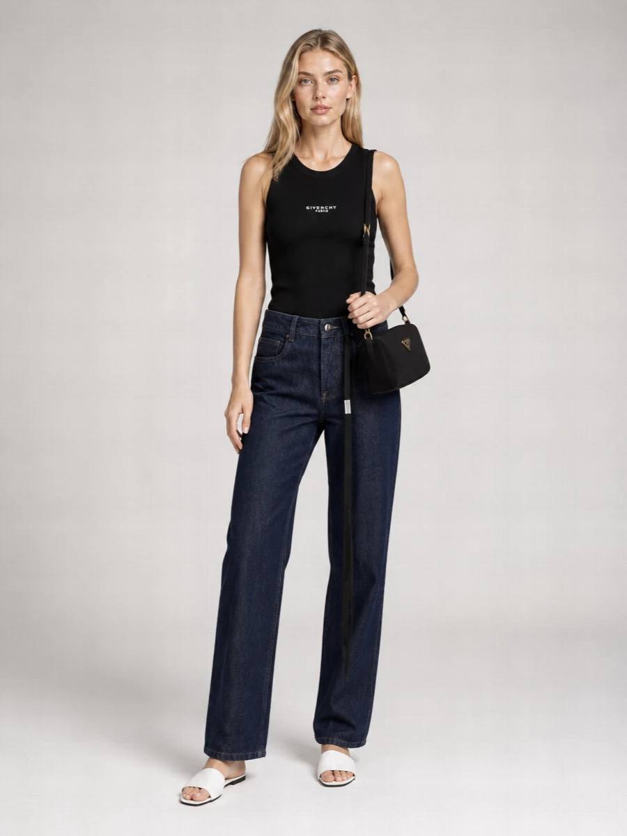 Prada Triangle Mini Satin Shoulder Bag