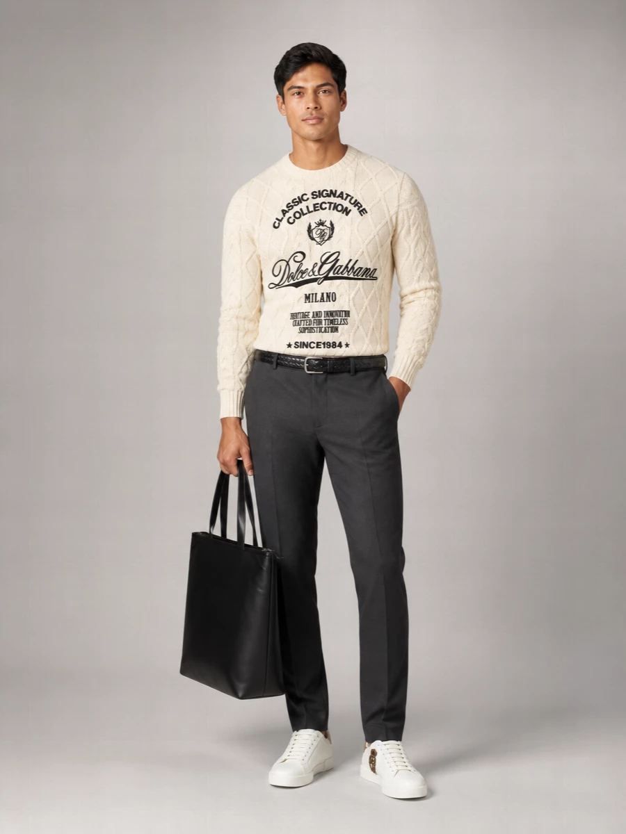Dolce&Gabbana Printed Regular-Fit Jumper