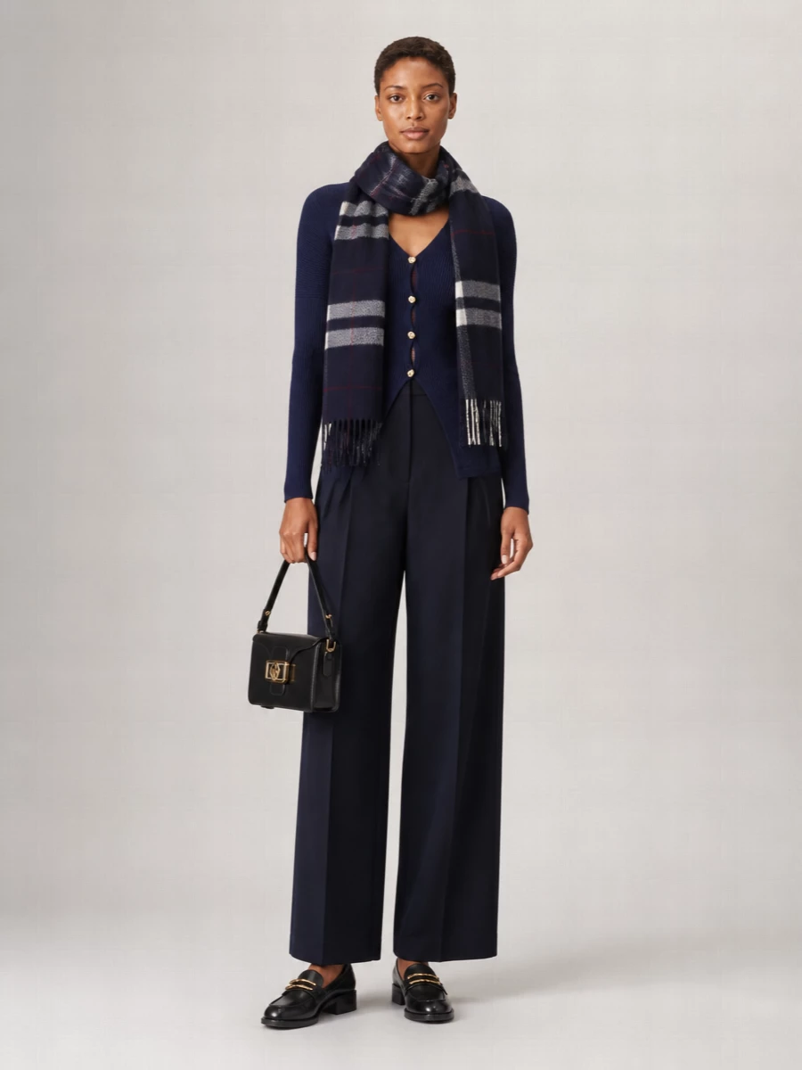 Lanvin V-Neck Cutout Wool-Blend Cardigan