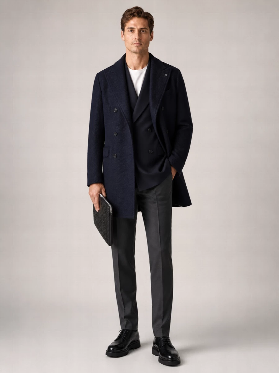 Boglioli Cashmere Double Breasted Coat