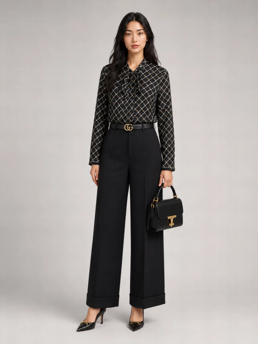 Gucci Silk Printed Dress