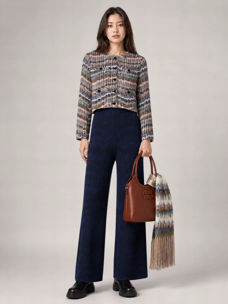 Missoni Metallic Knit Buttoned Cardigan