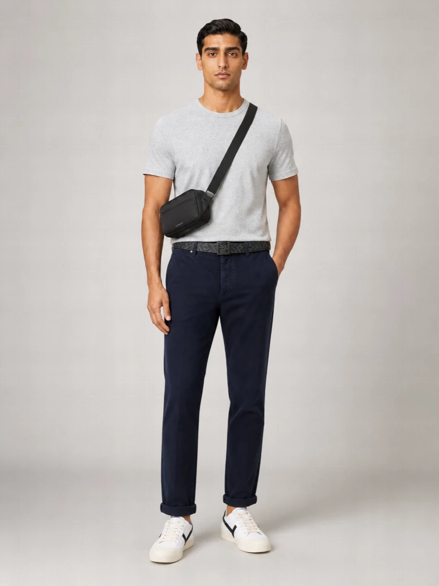 Tom Ford Heel Tab Low-Top Rubber Sole Sneakers