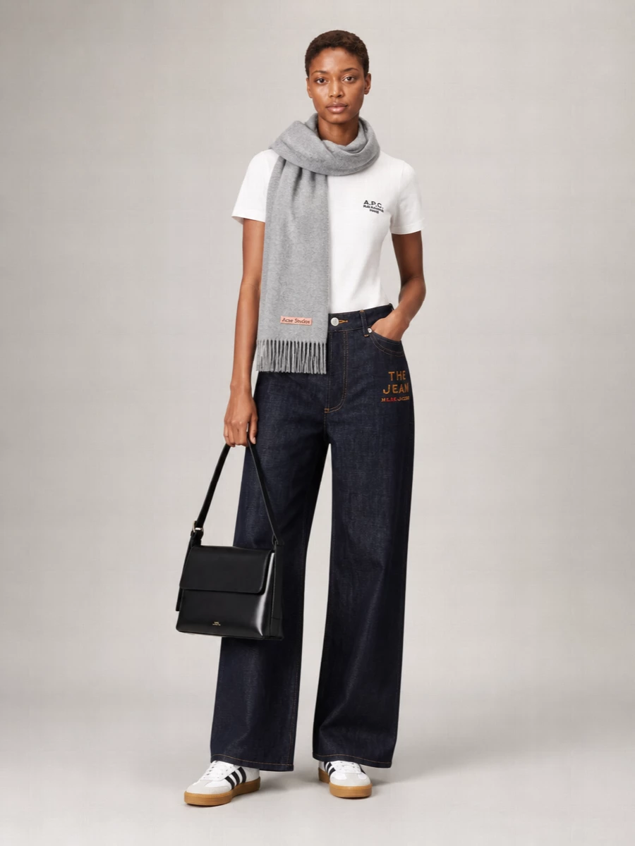 A.p.c. Organic Cotton Boxy Logo-Embroidered T-Shirt