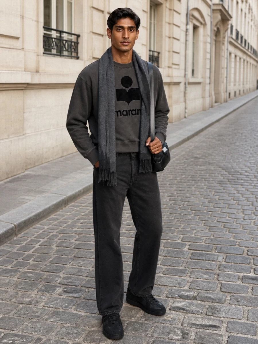 Isabel marant sweatshirt margiela jeans sneakers
