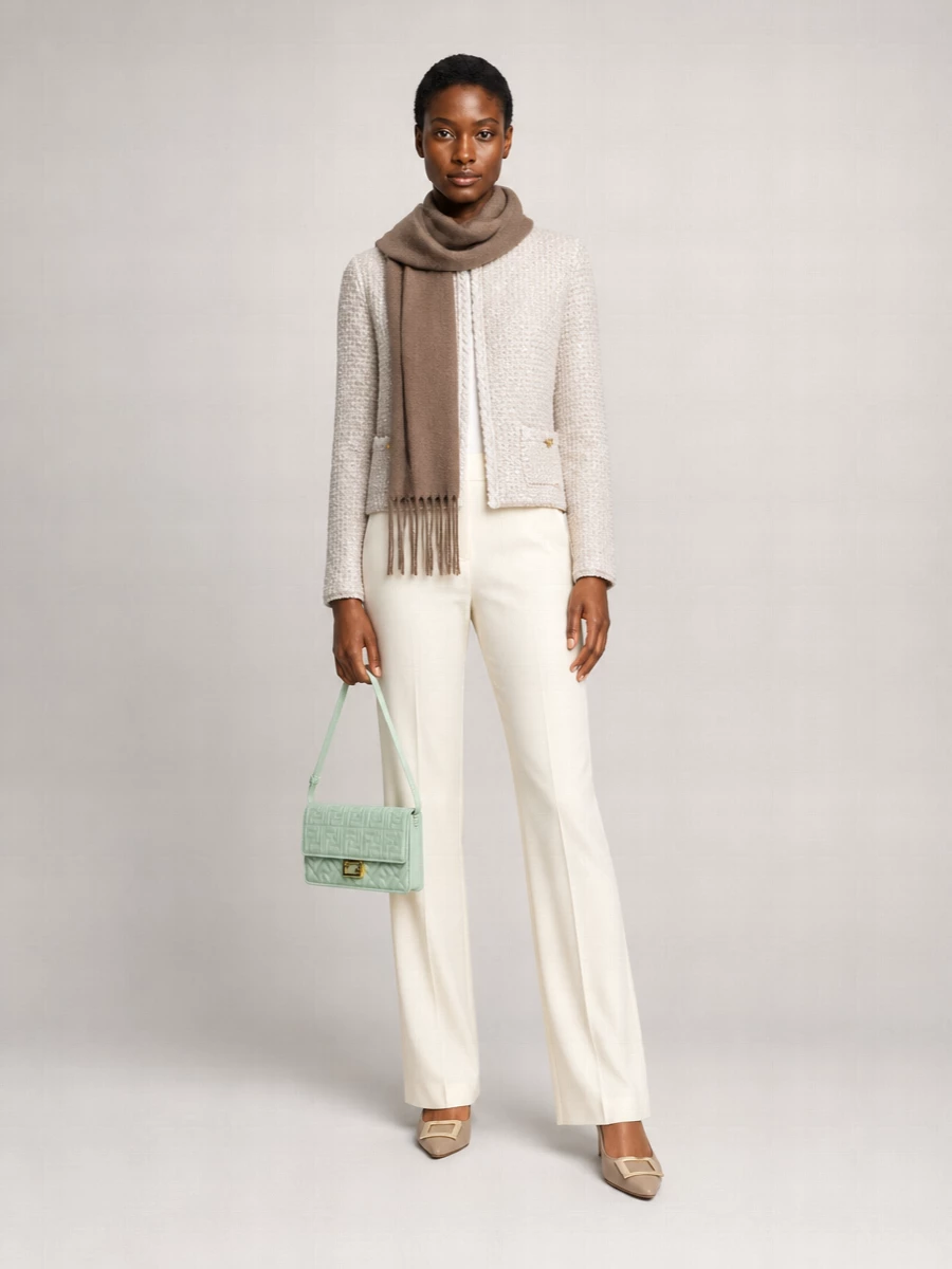 Fendi Baguette Leather Shoulder Bag