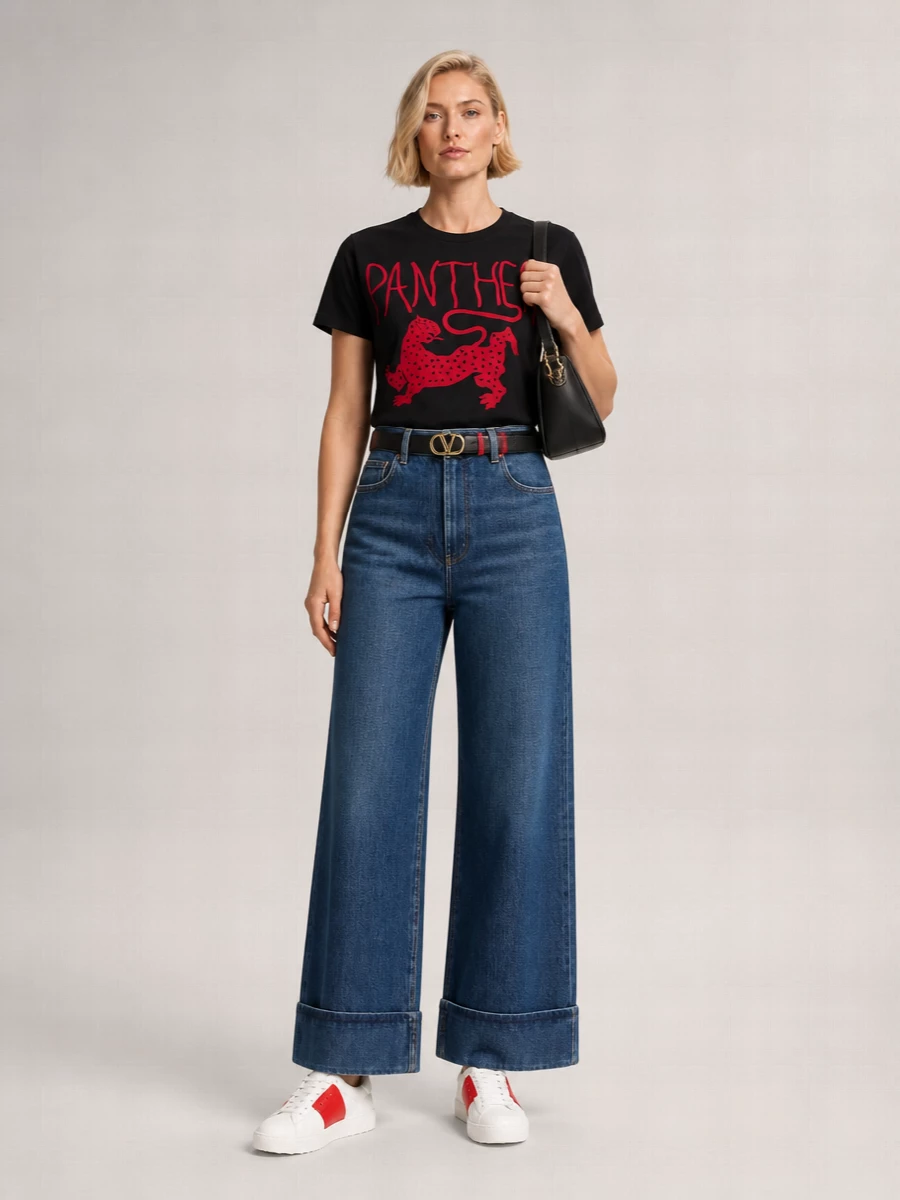 Valentino Cotton Printed T-Shirt