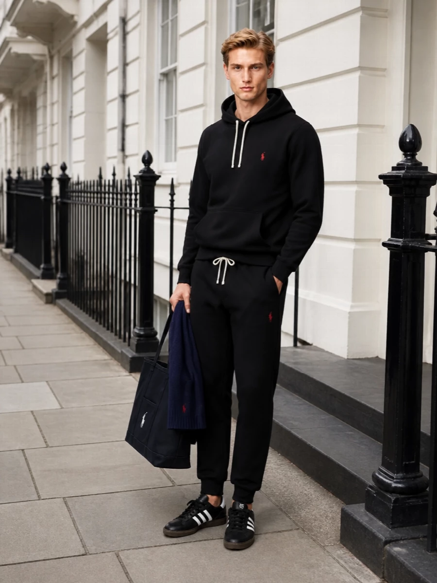 Polo ralph lauren hoodie joggers adidas sneakers