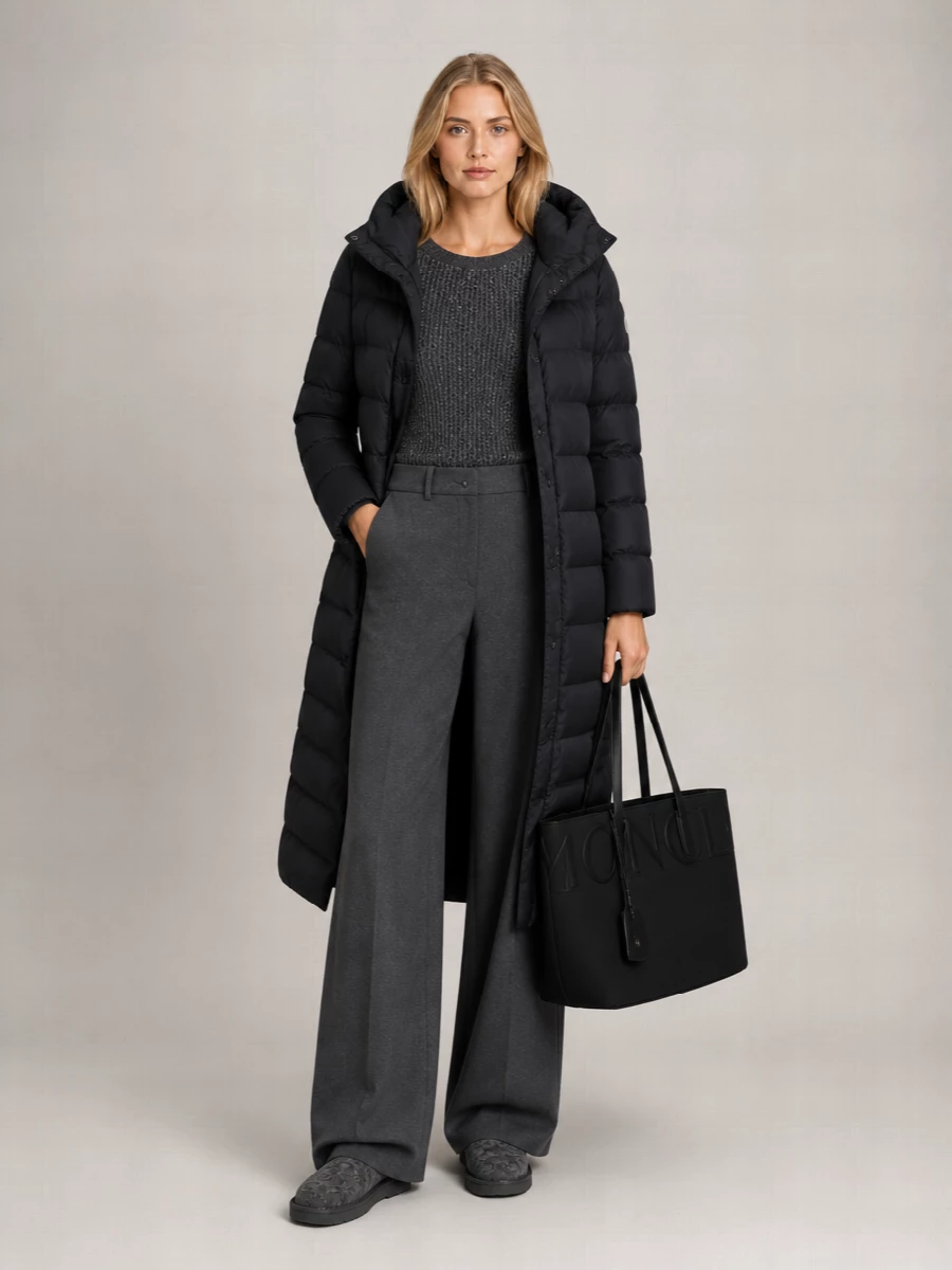 Herno Long Hooded Quilted Padded Outerwear