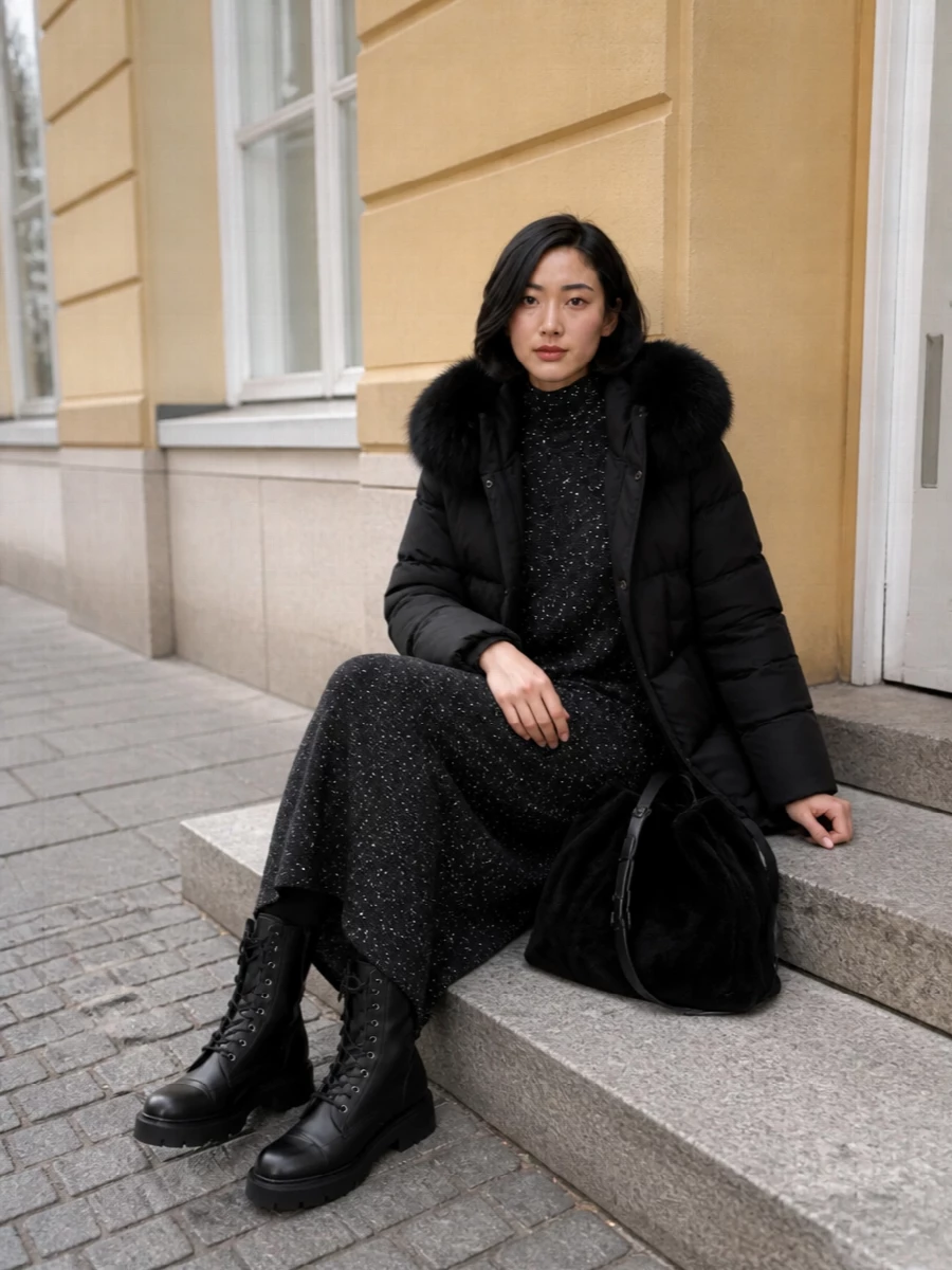 Moorer coat the row dress moncler boots
